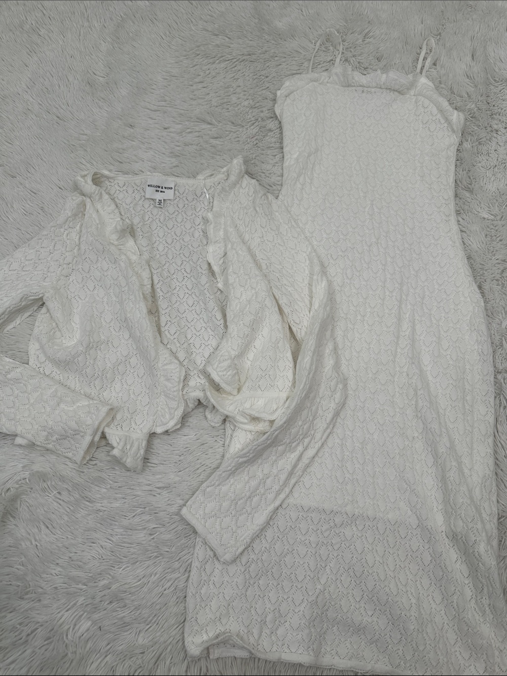 🌷 Willow & Wind Dress & Cardigan Set
